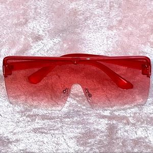 Oversized Fashion Sunglasses Red